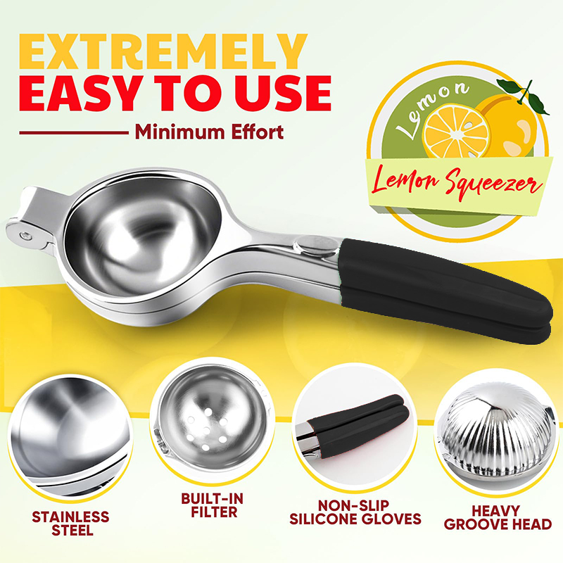 Heavy Duty Stainless Steel Citrus Juicer Lemon Squeezer Hand Press 3