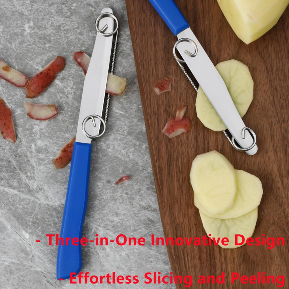 Premium Stainless Steel Vegetable Peeler Julienne Knife Quick Slicing Fruit Veggie Tool 1