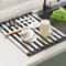 Premium Foldable Kitchen Sink Drain Rack Stainless Steel Sink Organizer Retractable Dish Basket 2