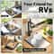 Premium Foldable Kitchen Sink Drain Rack Stainless Steel Sink Organizer Retractable Dish Basket 4