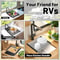 Premium Foldable Kitchen Sink Drain Rack Stainless Steel Sink Organizer Retractable Dish Basket 4