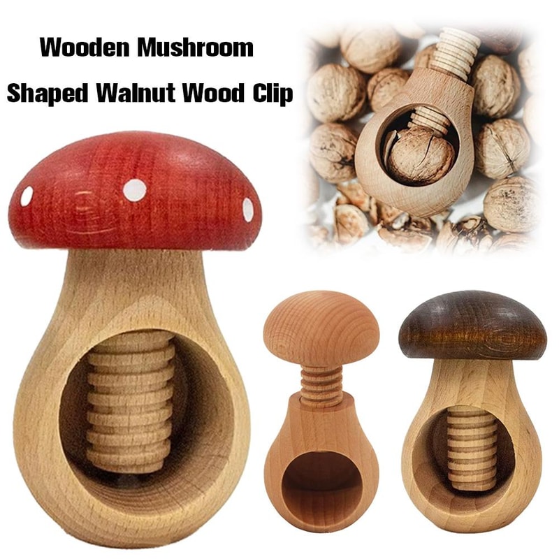 Mushroom Nutcracker Adjustable Walnut & Nut Cracker Tool