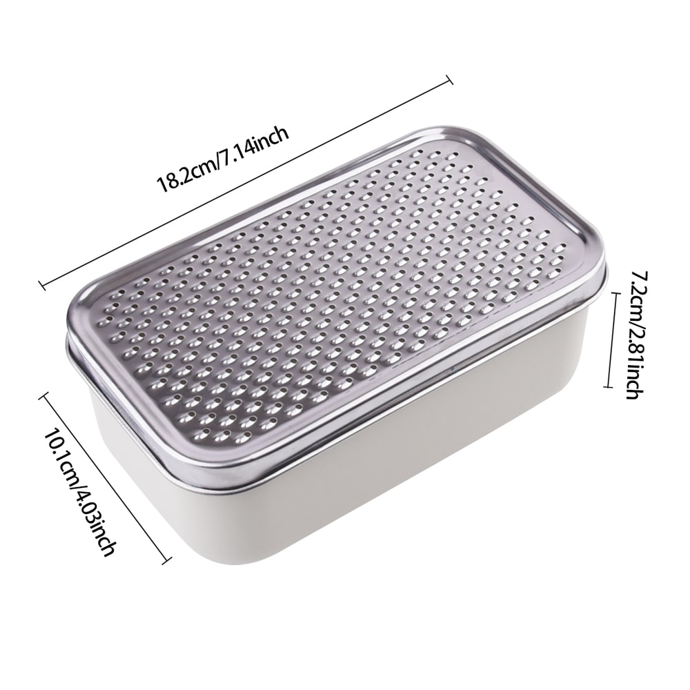 Cheese Grater & Vegetable Chopper with Container Stainless Steel Kitchen Slicer