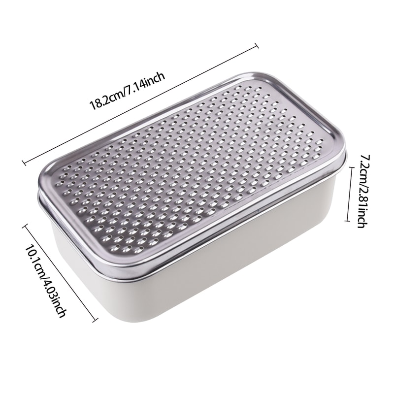 Cheese Grater & Vegetable Chopper with Container Stainless Steel Kitchen Slicer