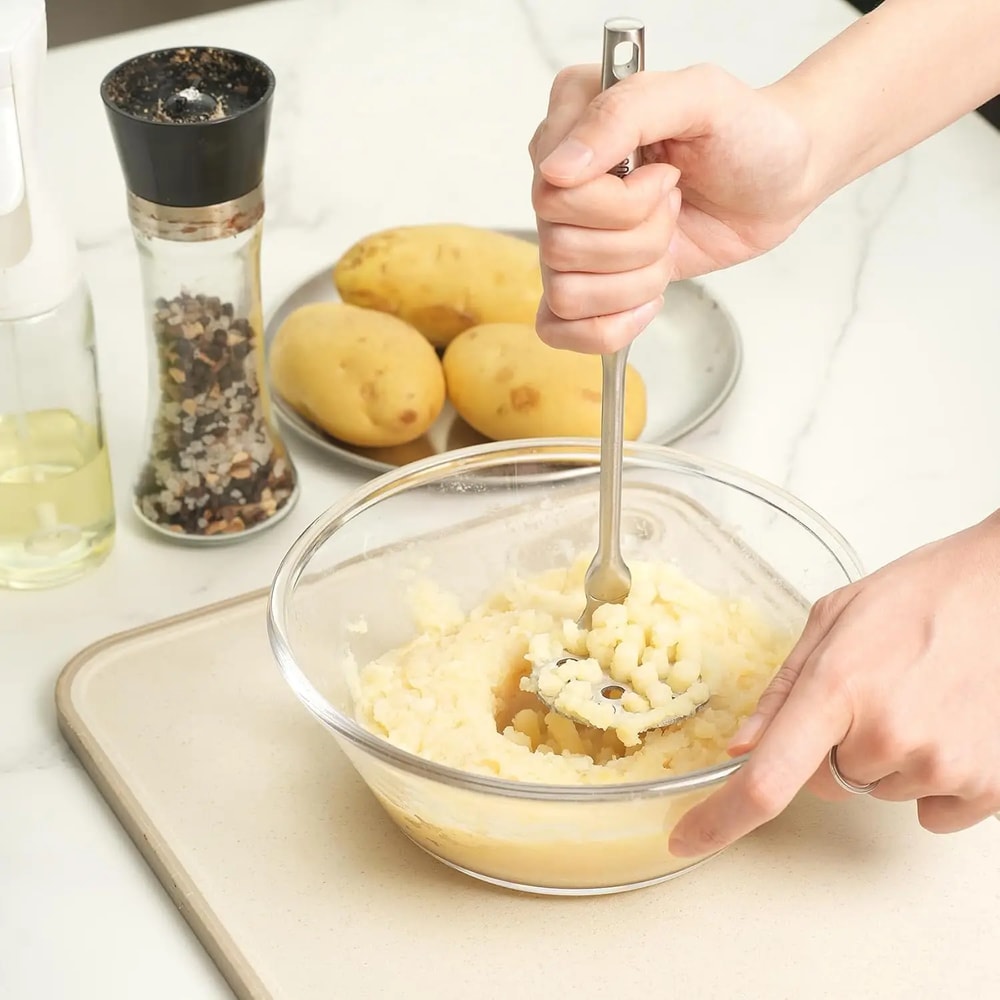 Heavy Duty Mini Avocado Potato Masher Stainless Steel Kitchen Tool 2
