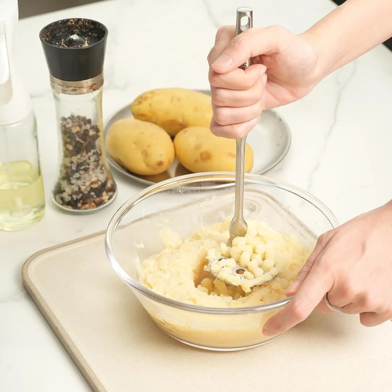 Heavy Duty Mini Avocado Potato Masher Stainless Steel Kitchen Tool 2
