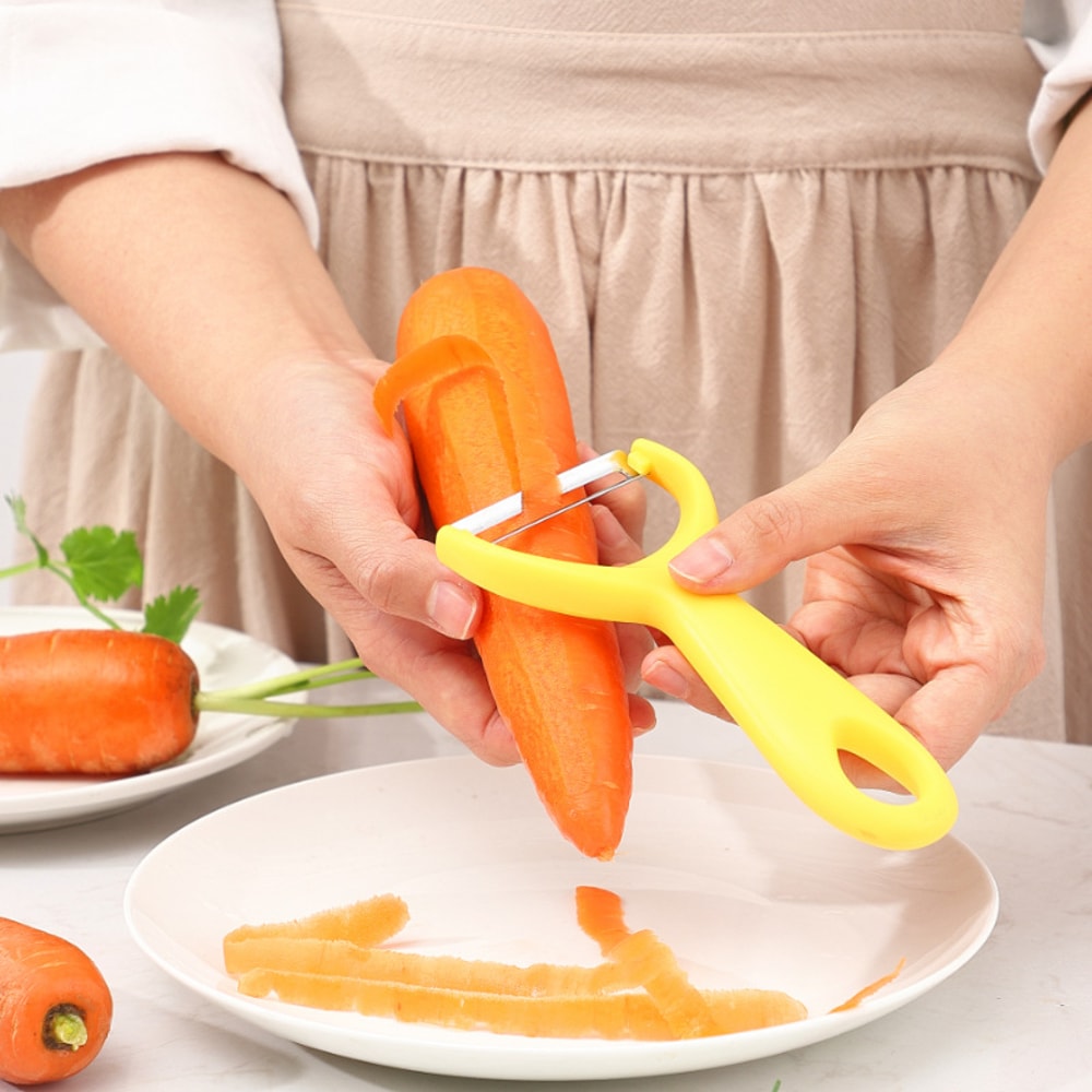 Stainless Steel Vegetable Peeler Fruit Peeler With Thickened Handle 2
