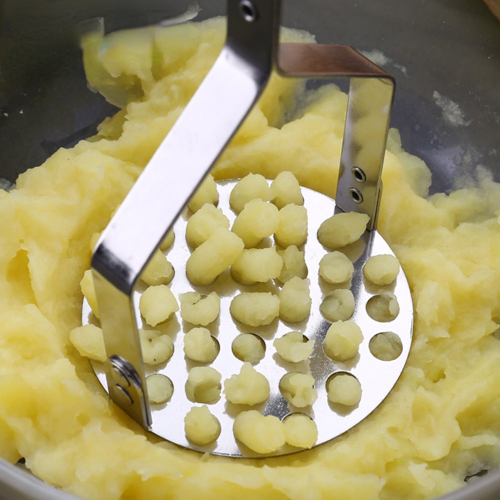 Premium Stainless Steel Potato Vegetable Masher Easy Garlic Fruit Crusher 3