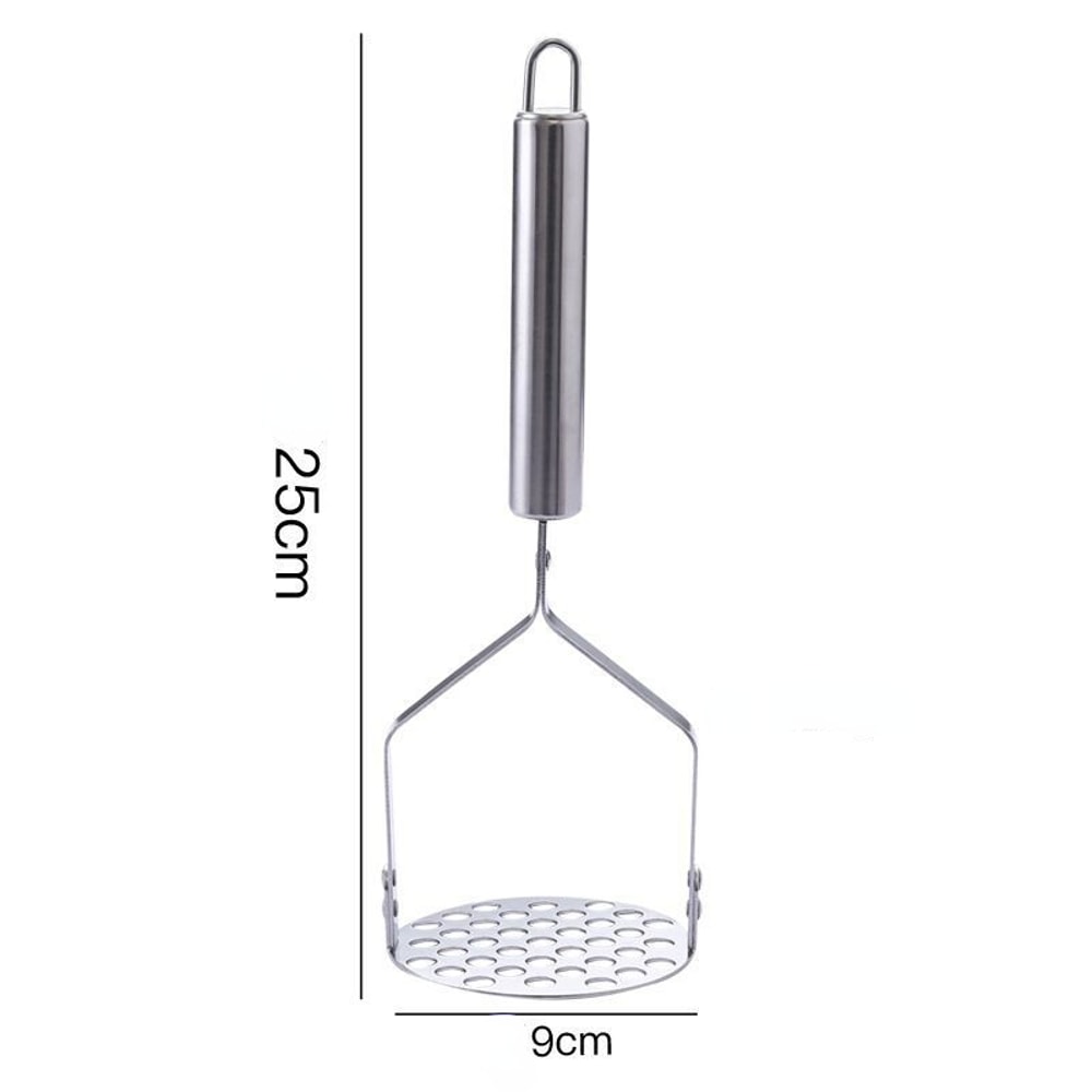 Premium Stainless Steel Potato Vegetable Masher Easy Garlic Fruit Crusher 4