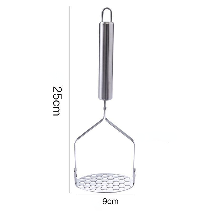 Premium Stainless Steel Potato Vegetable Masher Easy Garlic Fruit Crusher 4