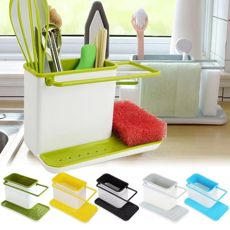 Premium Kitchen Sink Organizer Over Sink Storage Rack With Water Filter Shelf Dishwashing Cloth Ho 0
