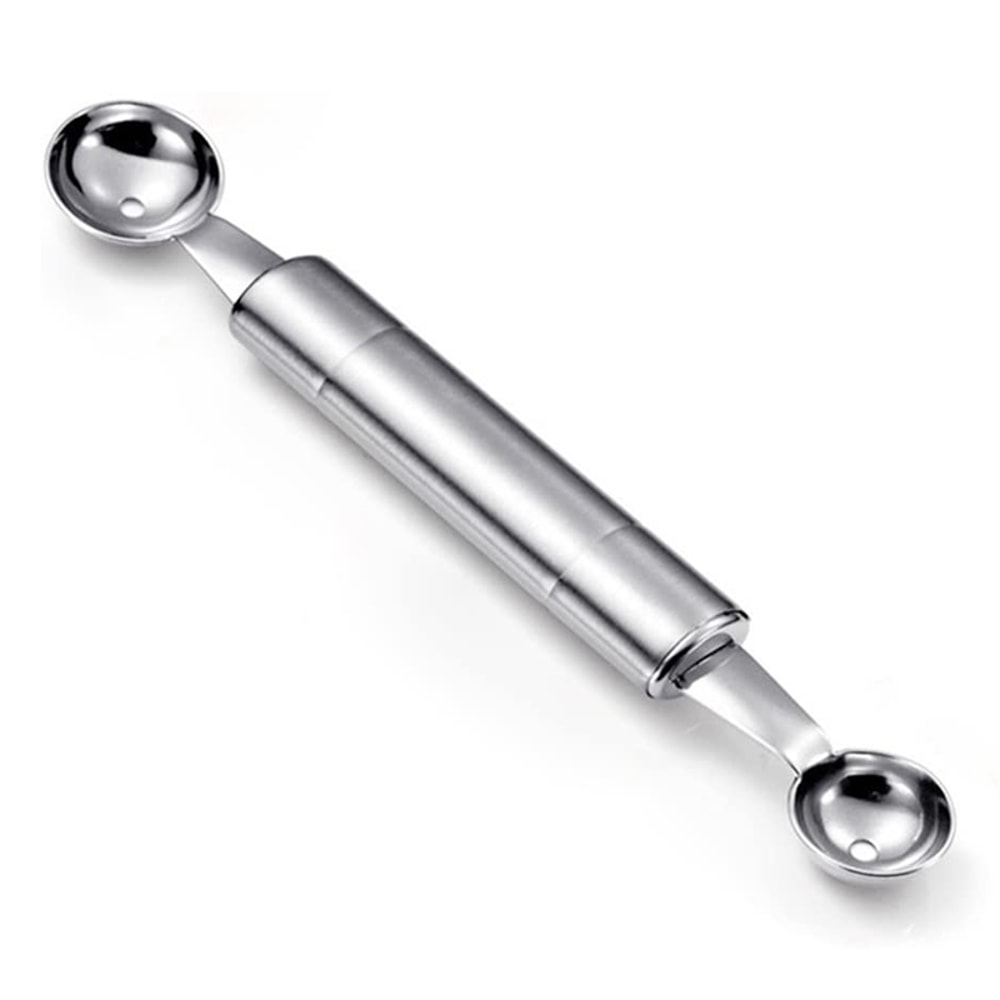 Premium Stainless Fruit Carving Tool & Melon Baller Scoop Set