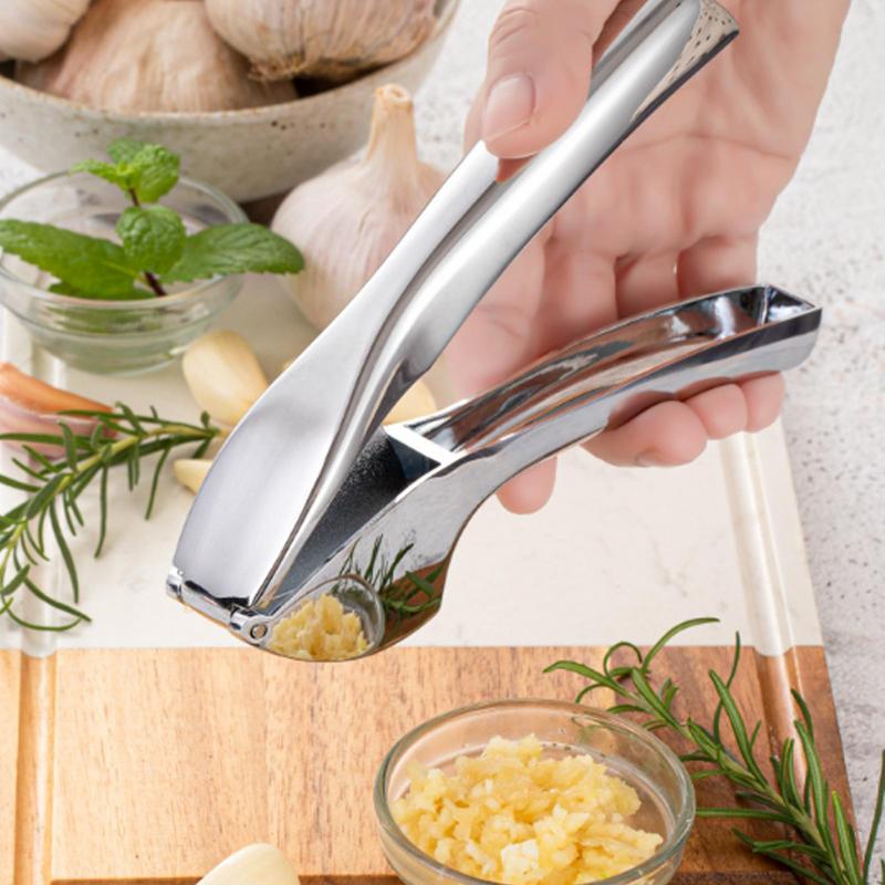 Premium Garlic Press Mincer & Ginger Crusher Heavy Duty Handheld Garlic Press for Kitchen Cooking
