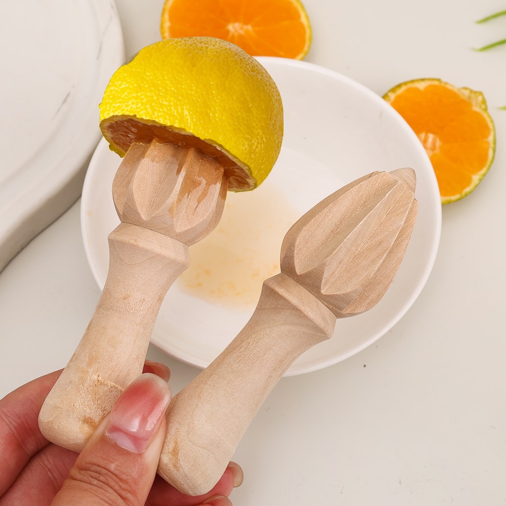 Premium Wooden Lemon Juicer Quick Citrus Squeezer For Fresh Juice 1