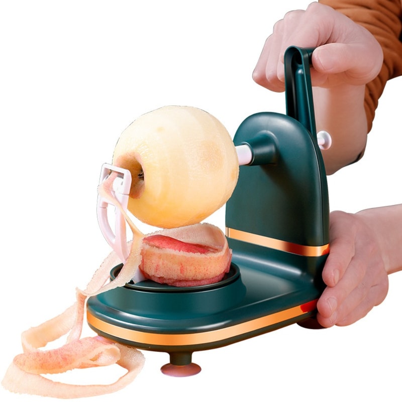 Rotating Hand Crank Fruit Peeler Durable manual fruit peeler with Suction Cup for Effortless Peeling
