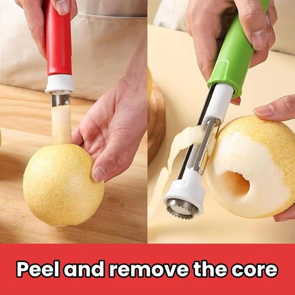 Premium Fruit Peeler Core Remover Stainless Steel Anti Slip 5