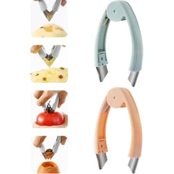 premium pineapple & strawberry corer set stainless steel fruit huller & peeler