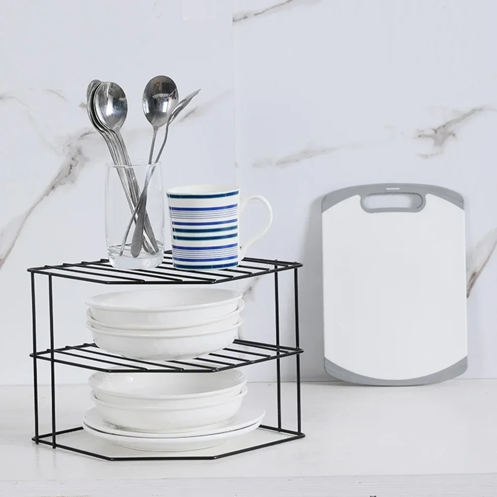 Premium Kitchen Corner Shelf Countertop Organizer Rack 3