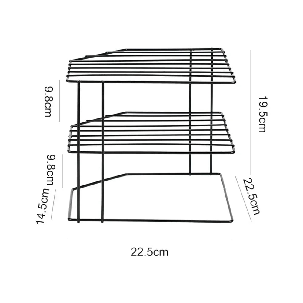 Premium Kitchen Corner Shelf Countertop Organizer Rack 6