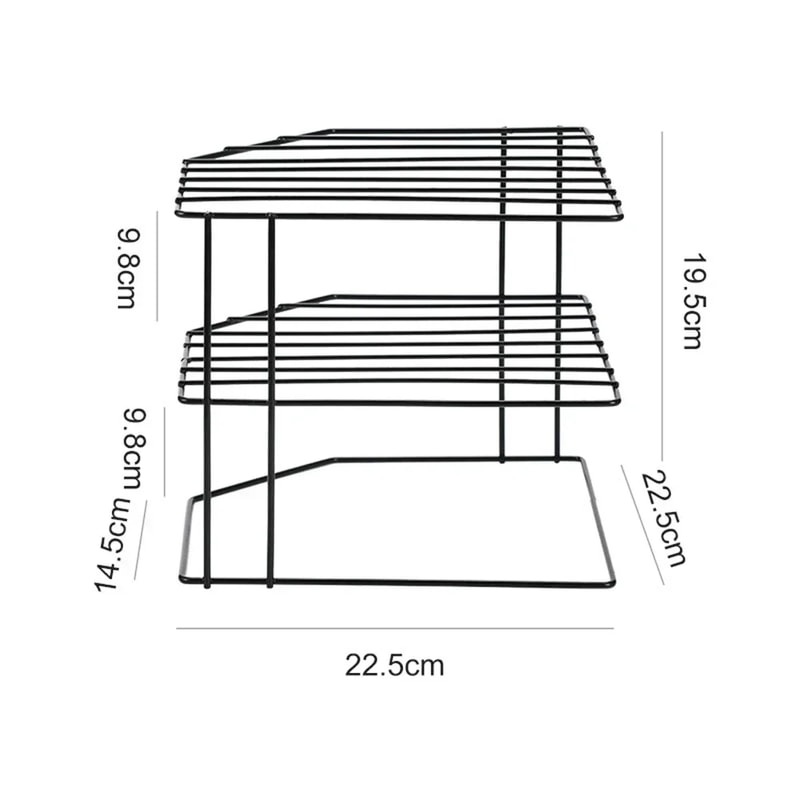 Premium Kitchen Corner Shelf Countertop Organizer Rack 6
