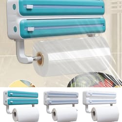 wall mount aluminum foil dispenser with cutter & storage box