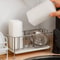 Stainless Steel Adjustable Sink Rack Durable Tabletop Drain & Kitchen Organizer for Sponge Storage