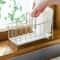 Stainless Steel Adjustable Sink Rack Durable Tabletop Drain & Kitchen Organizer for Sponge Storage