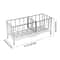 Stainless Steel Adjustable Sink Rack Durable Tabletop Drain & Kitchen Organizer for Sponge Storage