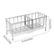 Stainless Steel Adjustable Sink Rack Durable Tabletop Drain & Kitchen Organizer for Sponge Storage
