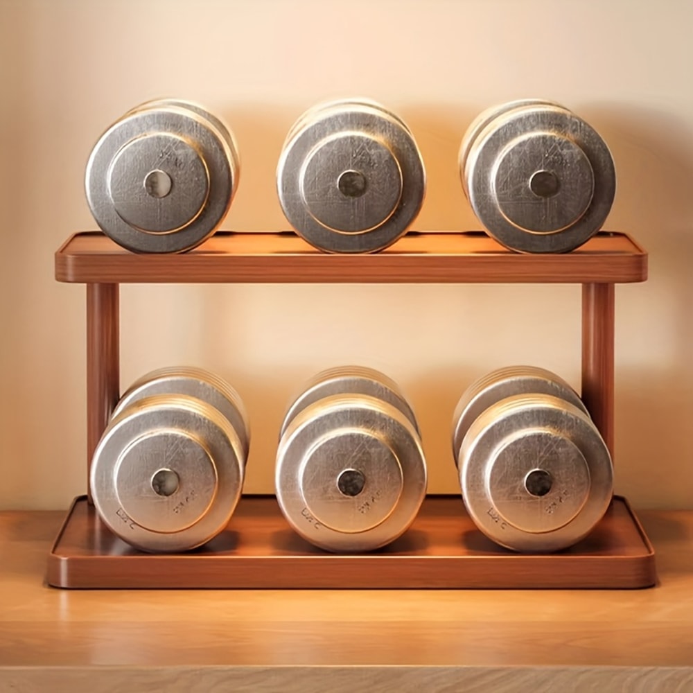 Premium Wooden Spice Rack Organizer & Countertop Storage Shelf Elegant Kitchen Organizer with Handles
