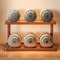 Premium Wooden Spice Rack Organizer & Countertop Storage Shelf Elegant Kitchen Organizer with Handles