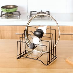 premium pot lid and pan organizer rack space saving kitchen storage