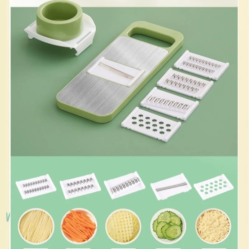 Premium Manual Vegetable Slicer & Potato Shredder Multifunctional Kitchen Cutter with Carrot Grater
