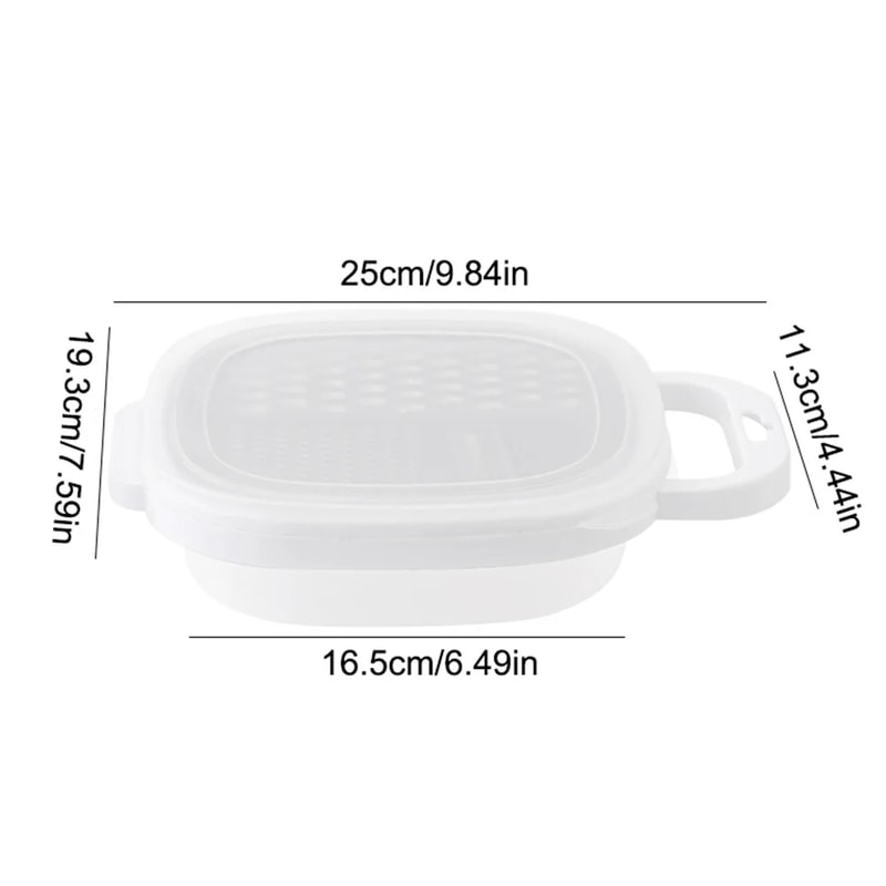 Stainless Steel Cheese Grater & Vegetable Peeler Set with Container Lid