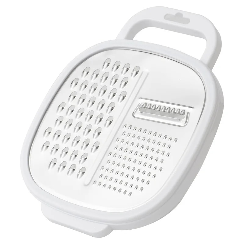 Stainless Steel Cheese Grater & Vegetable Peeler Set with Container Lid
