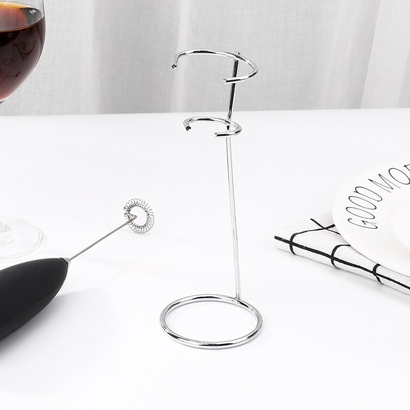 Stainless Steel Milk Frother Stand & Egg Beater Holder