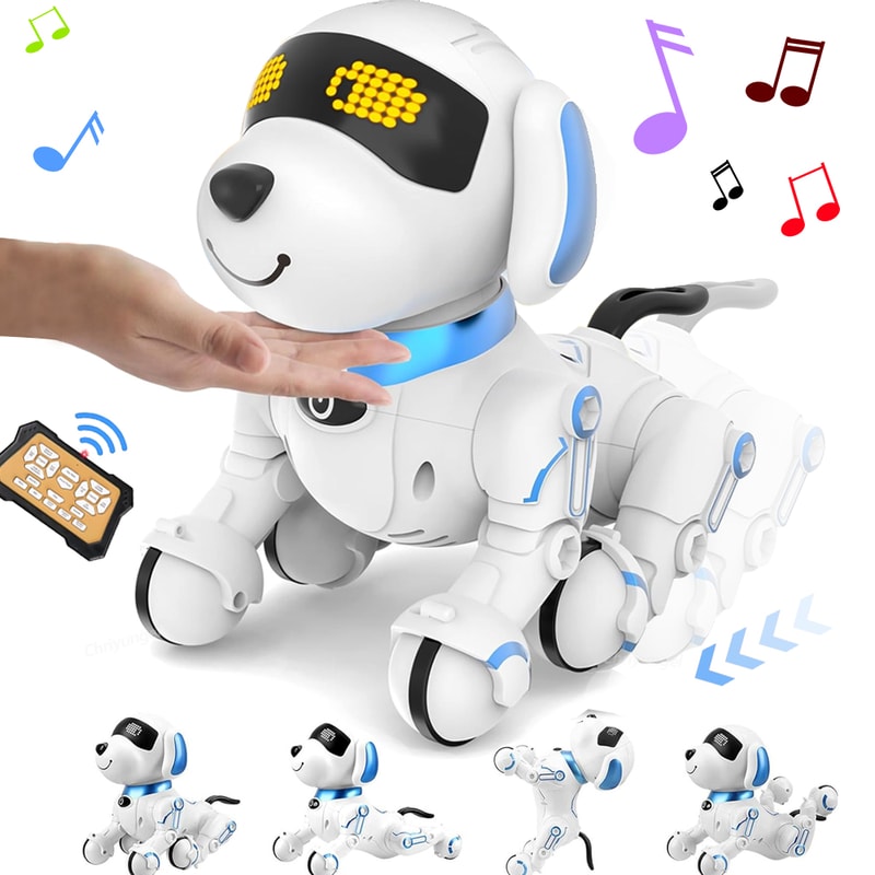 Smart RC Robot Dog Toy Interactive Stunt Programmable Pet For Kids 0