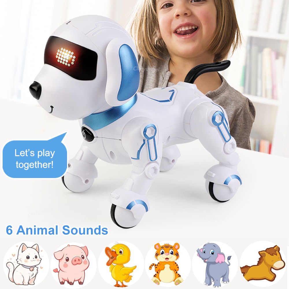 Smart RC Robot Dog Toy Interactive Stunt Programmable Pet For Kids 4