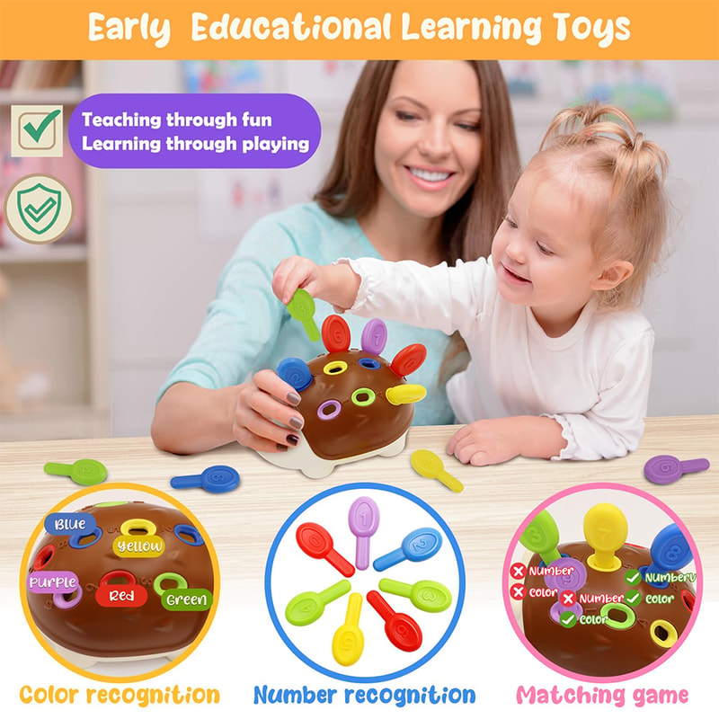 Montessori Toddler Hedgehog Sensory & Fine Motor Toy