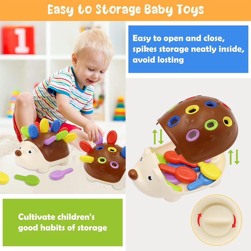 Montessori Toddler Hedgehog Sensory & Fine Motor Toy