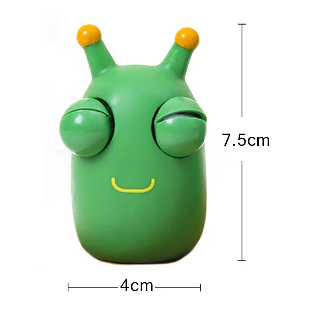 Eye Popping Caterpillar Stress Relief Squeeze Toy Funny Novelty Fidget for Kids & Adults