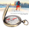 Rugged Brass Compass Navigation Tool Waterproof Pocket Compass for Camping & Hiking Survival Gear