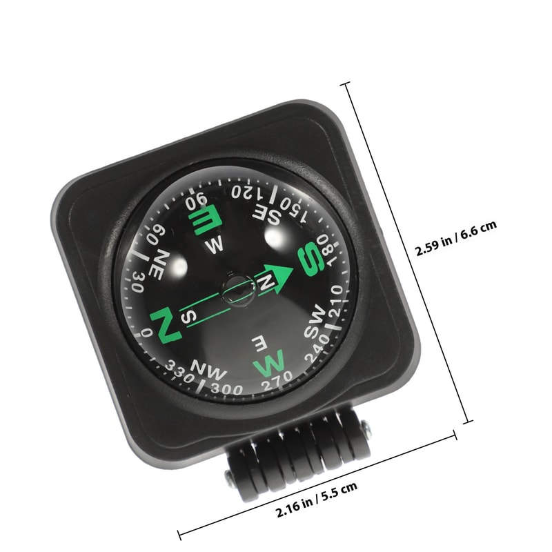 Car Dashboard Compass Ball Vehicle Navigation & Boat Compass Guide Direction Tool