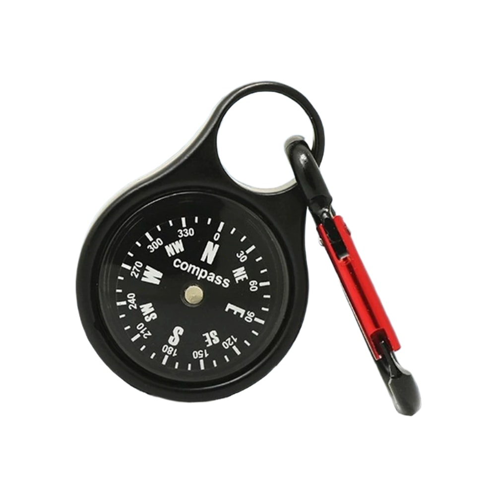 Premium Outdoor Survival Compass Carabiner Keychain Compact Carabiner Compass Keychain Navigation T 0