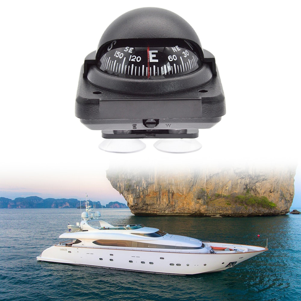 Premium Mount Marine Compass Durable ABS Boat Navigation Compass For Truck RV Dash 3