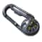 Outdoor Camping Compass Carabiner Keychain With Thermometer 1