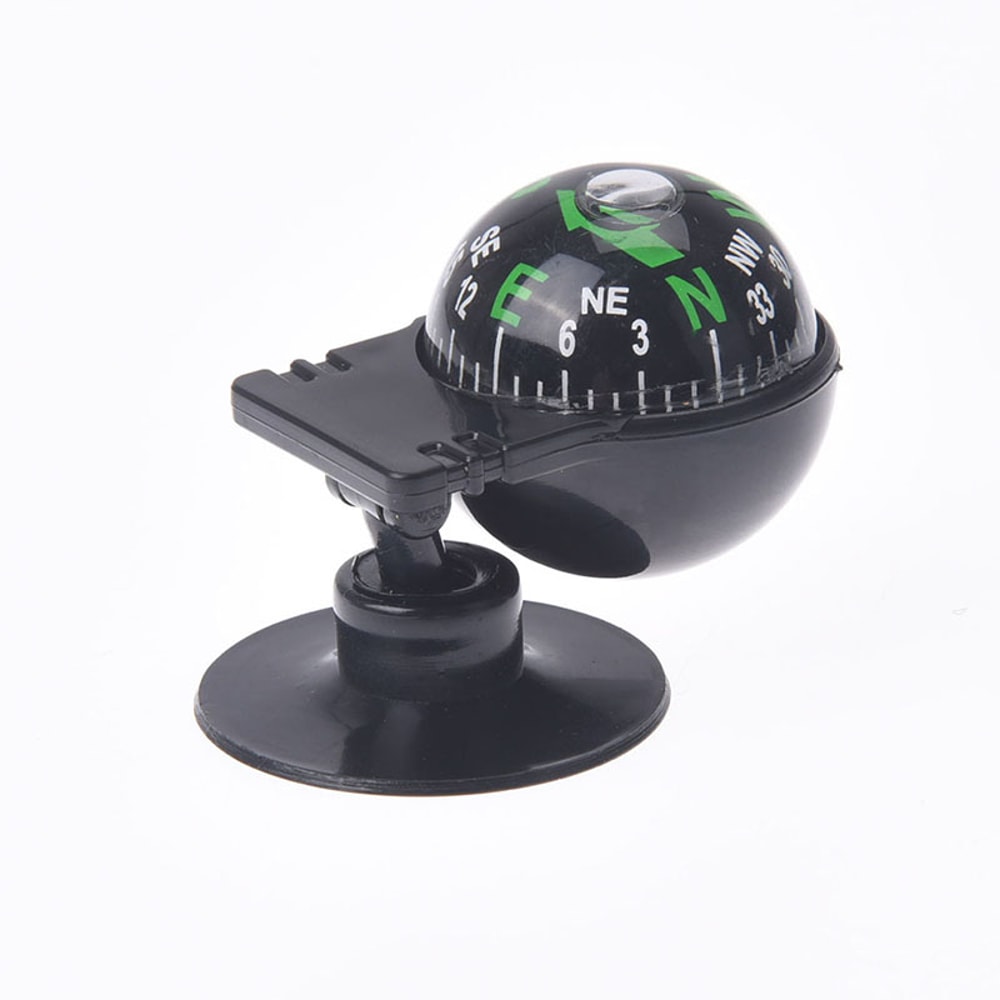 Premium Vehicle Navigation Compass Ball with Suction Cup Waterproof Dashboard Car Compass