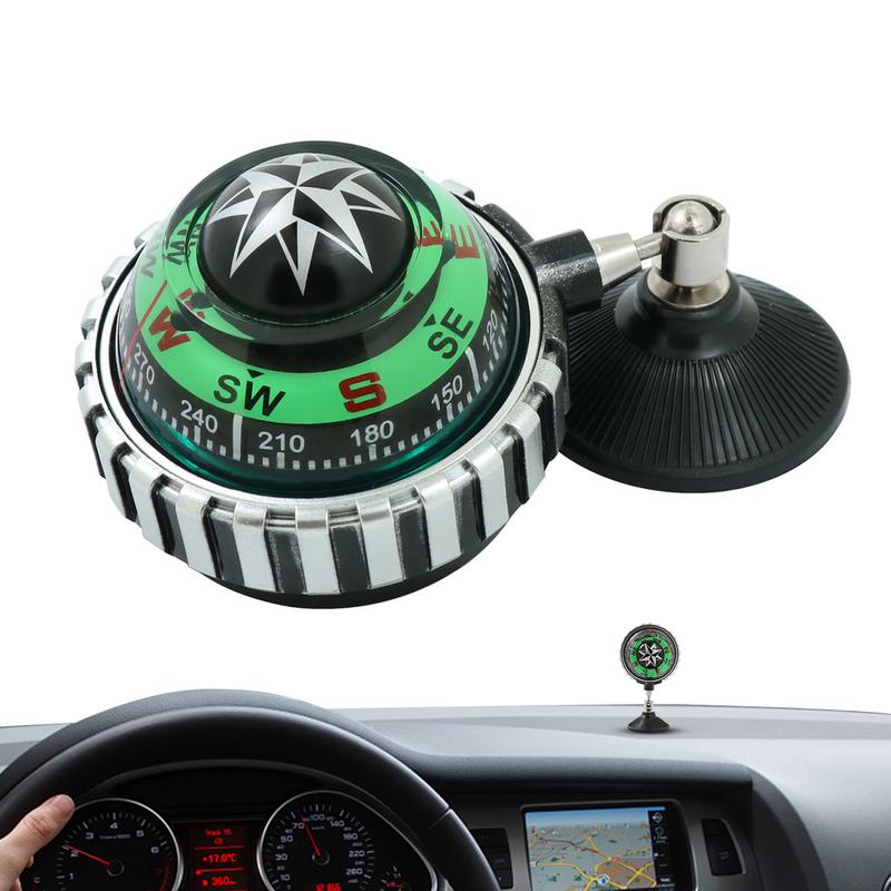 Premium Automotive Compass Portable Car Dashboard Compass Directional Guide For Vehicles 0