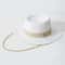 Elegant Womens Summer Straw Hat With Ribbon Decoration Beach Travel Sun Hat 1