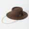 Elegant Womens Summer Straw Hat With Ribbon Decoration Beach Travel Sun Hat 3